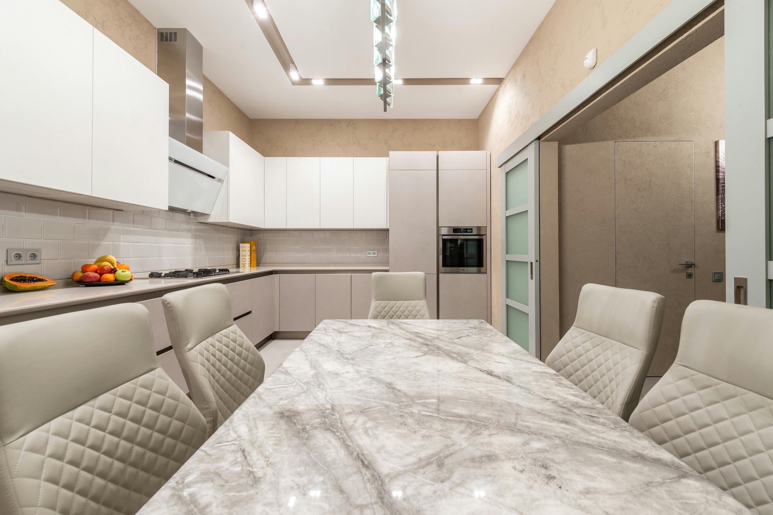 Calacatta Luxe Marble Dining Table